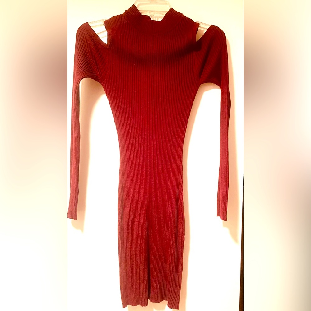 Planet Gold Sweater Ribbed Dress